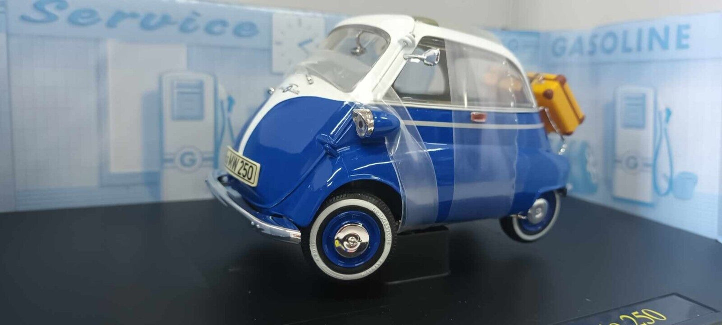 BMW Isetta 250 1959 Revell 1/18 Blu Usato + Box