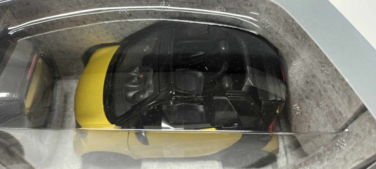 Smart Fortwo For Two Cabrio 2014 Norev 1:18 Black To Yellow Dealer Edition Nuovo
