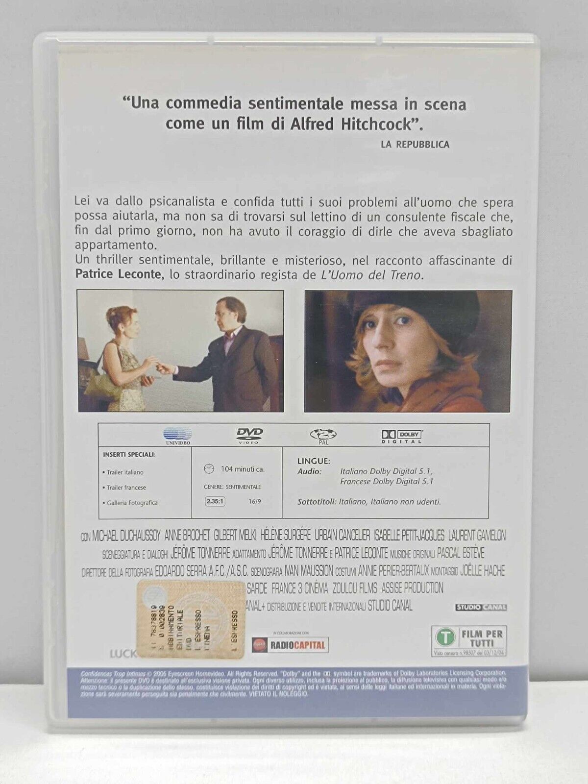 Confidenze Troppo Intime Film DVD Italiano Usato Ita La Repubblica