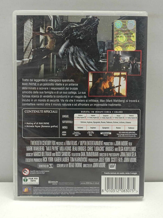 Max Payne Versione Estesa Film DVD Italiano Ita Usato Mark Wahlberg