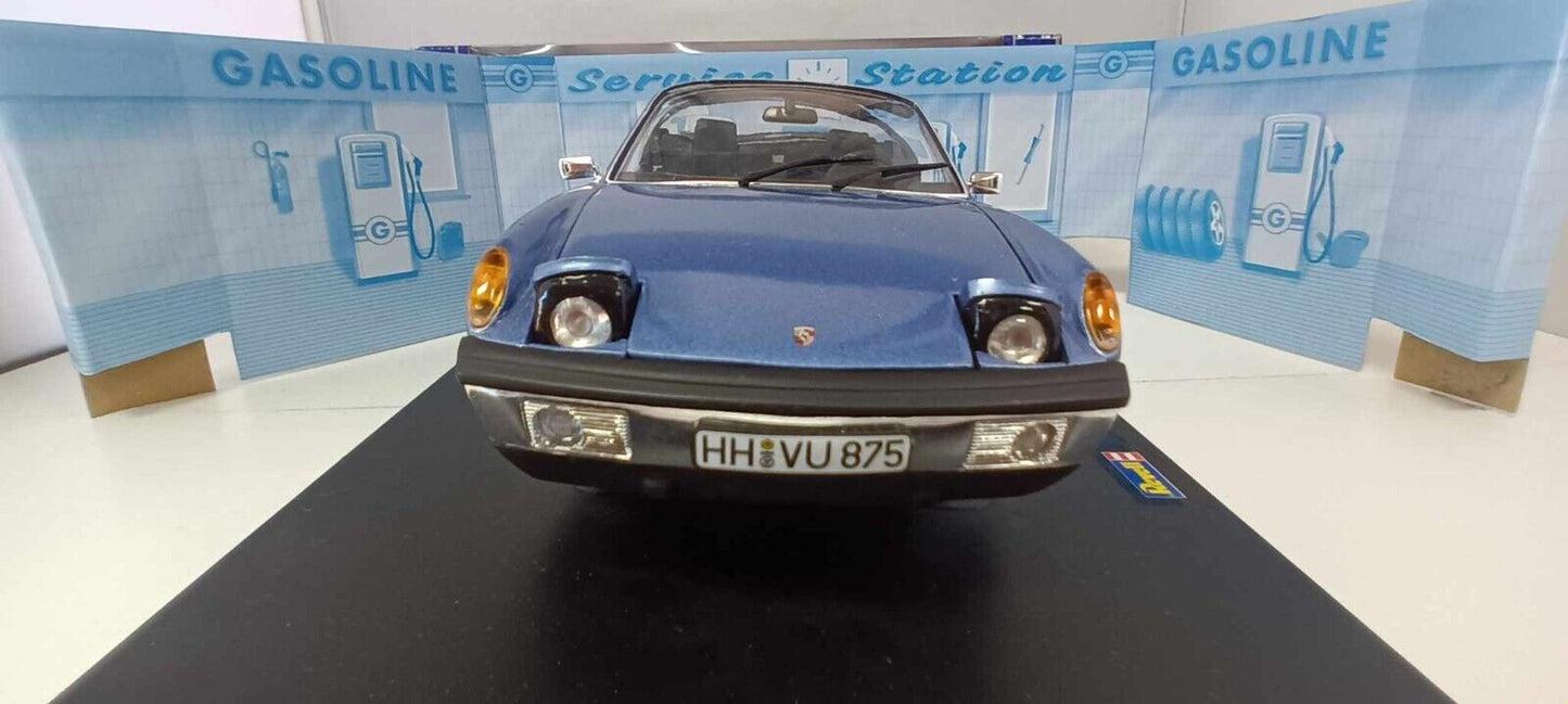 VW Porsche 914/6 Revell 1/18 Blu Metallizzato Blue Usato + Box Rara Very Rare