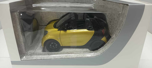 Smart Fortwo For Two Cabrio 2014 Norev 1:18 Black To Yellow Dealer Edition Nuovo