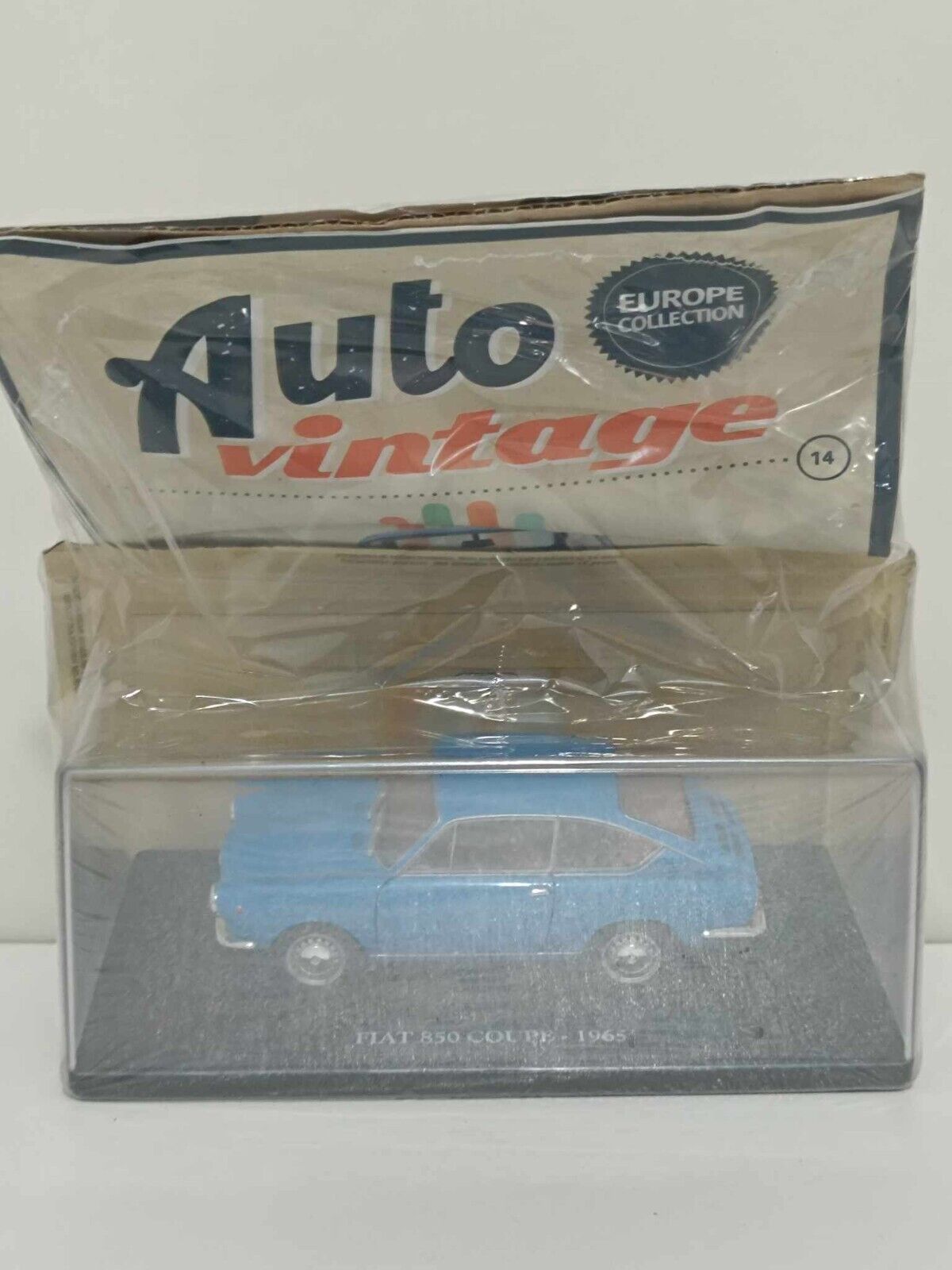 Fiat 850 Coupé 1965 Edicola Auto Vintage + Fascicolo 1:24 Blu GM Shop