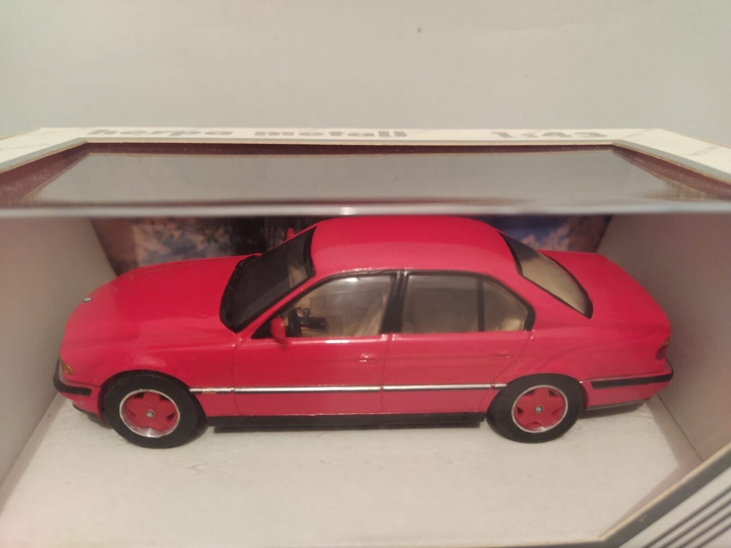 BMW 740i Alpina Brillant-Rot - Herpa 1:43 Very Rare - GM SHOP