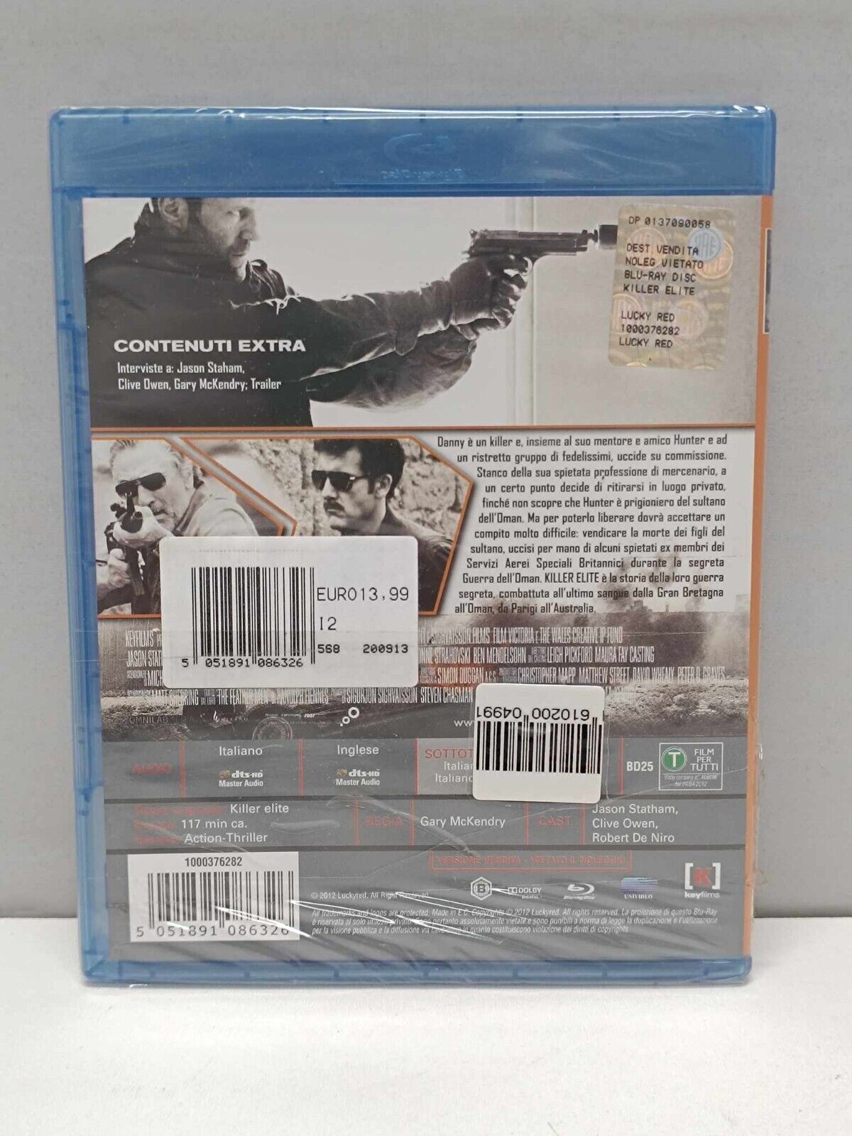 Killer Elite Film Bluray Blu-ray Italiano Come Nuovo Jason Statham BD Ita