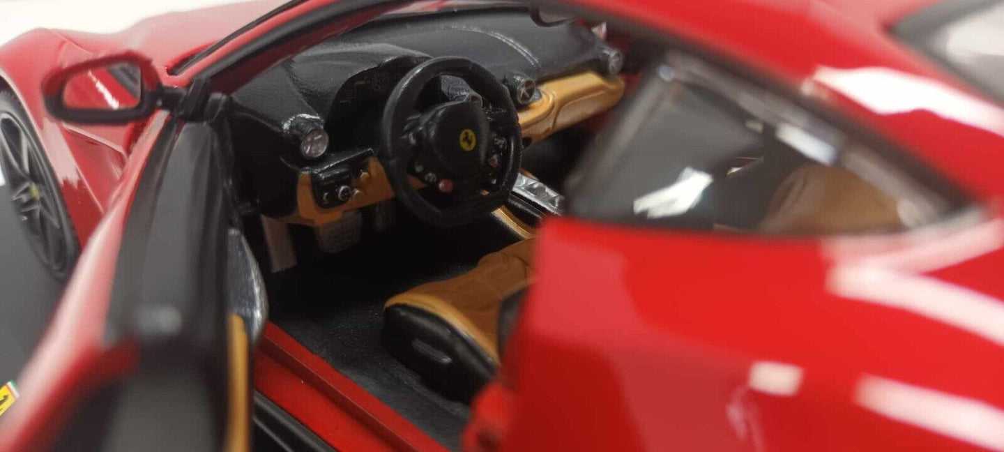 Ferrari F12 Berlinetta 2012 Edicola Burago 1:24 Rosso Red Usato + Teca