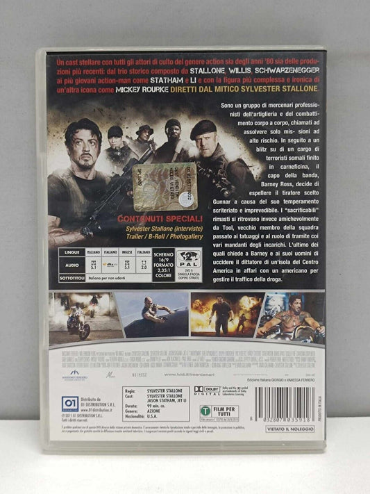 I Mercenari FIlm DVD Italiano Usato Ita Silvester Stallone Jason Statham