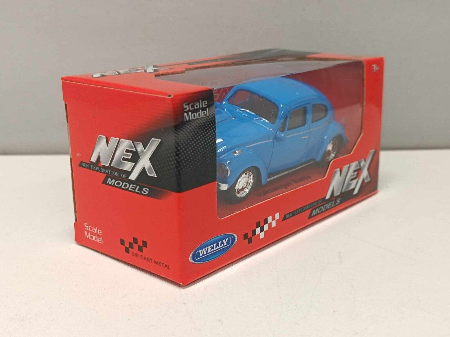 Volkswagen Beetle Maggiolino Blu Blue - Welly Nex 1:43 Nuovo