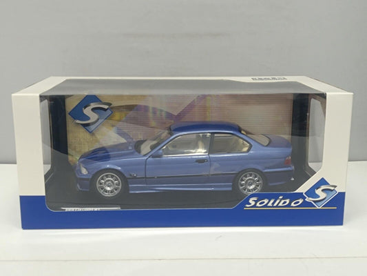 BMW E36 E 36 Coupé M3 Blue Blu Estoril 1990 Solido 1:18 Nuovo 1/18