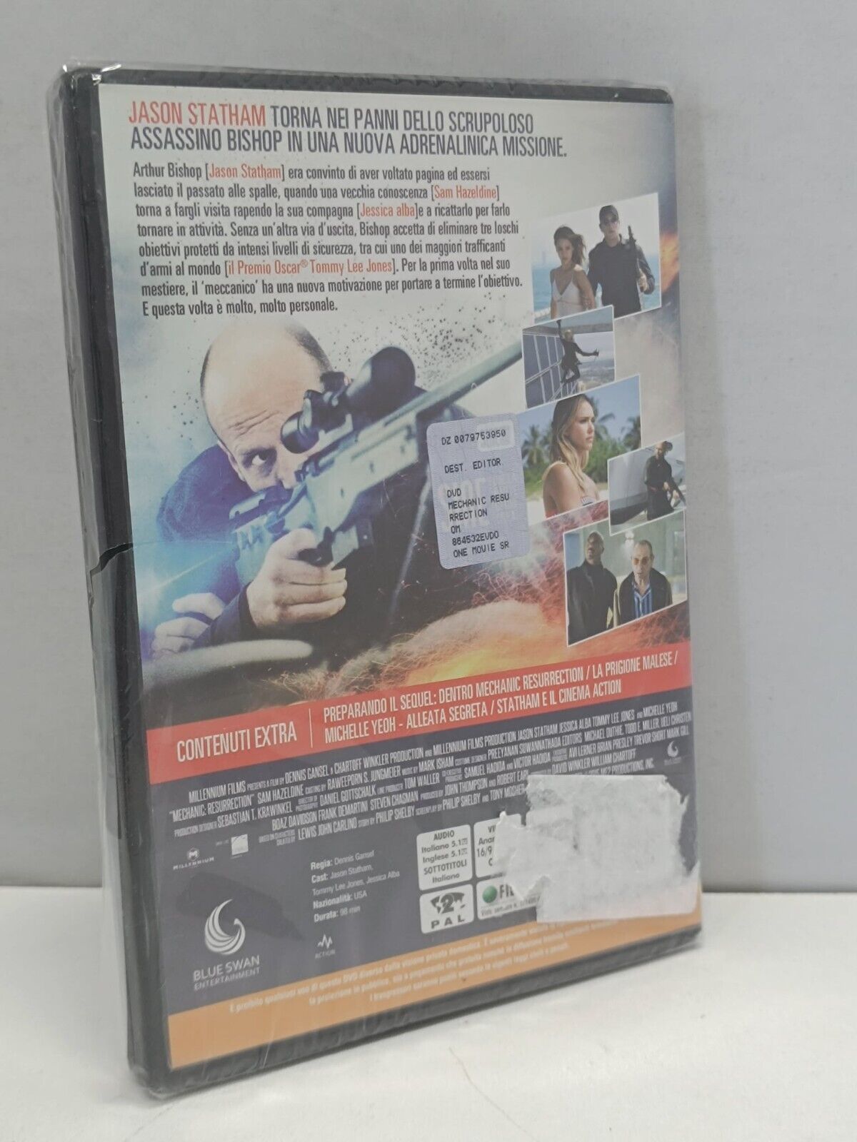 Mechanic Resurrection Film DVD Italiano Ita Nuovo Jason Statham