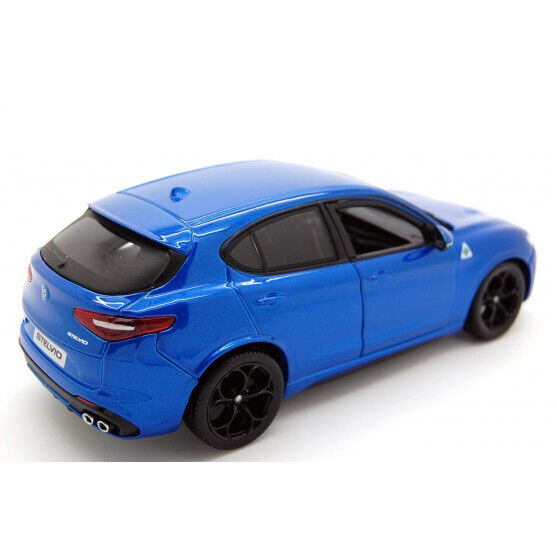 Alfa Romeo Stelvio Quadrifoglio Burago 1:24 Blu Misano Nuovo