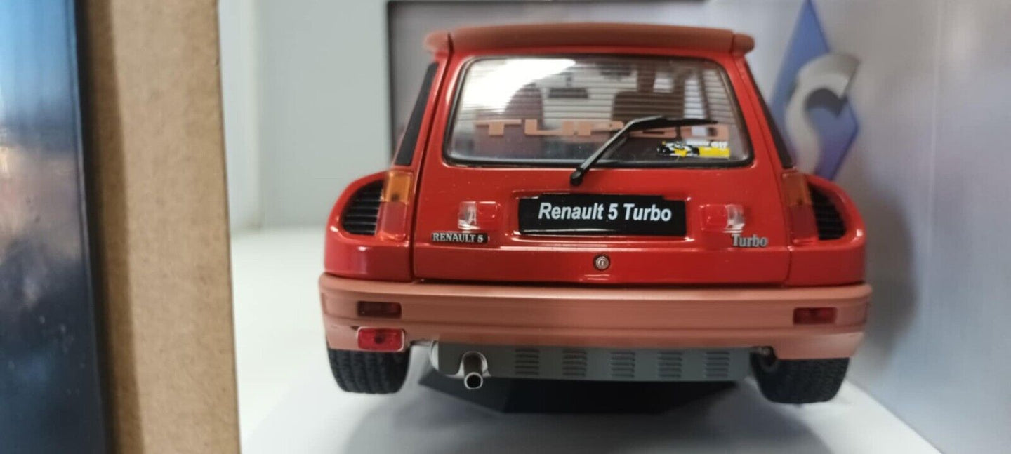 Renault 5 Turbo Rouge Grenade Rosso 1981 Solido 1:18 Usato + Box 1/18