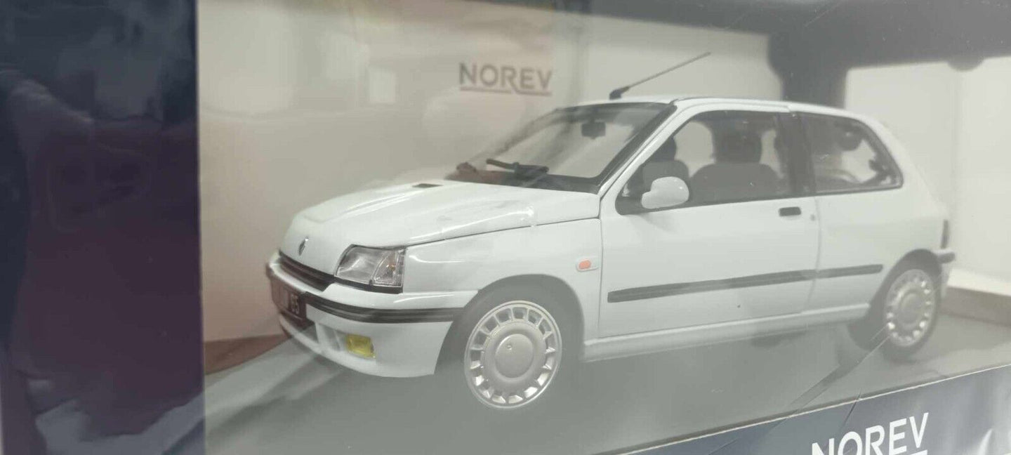 Renault Clio 16S 1991 Glacier White Norev 1:18 Bianco Nuovo 185251 GM Shop