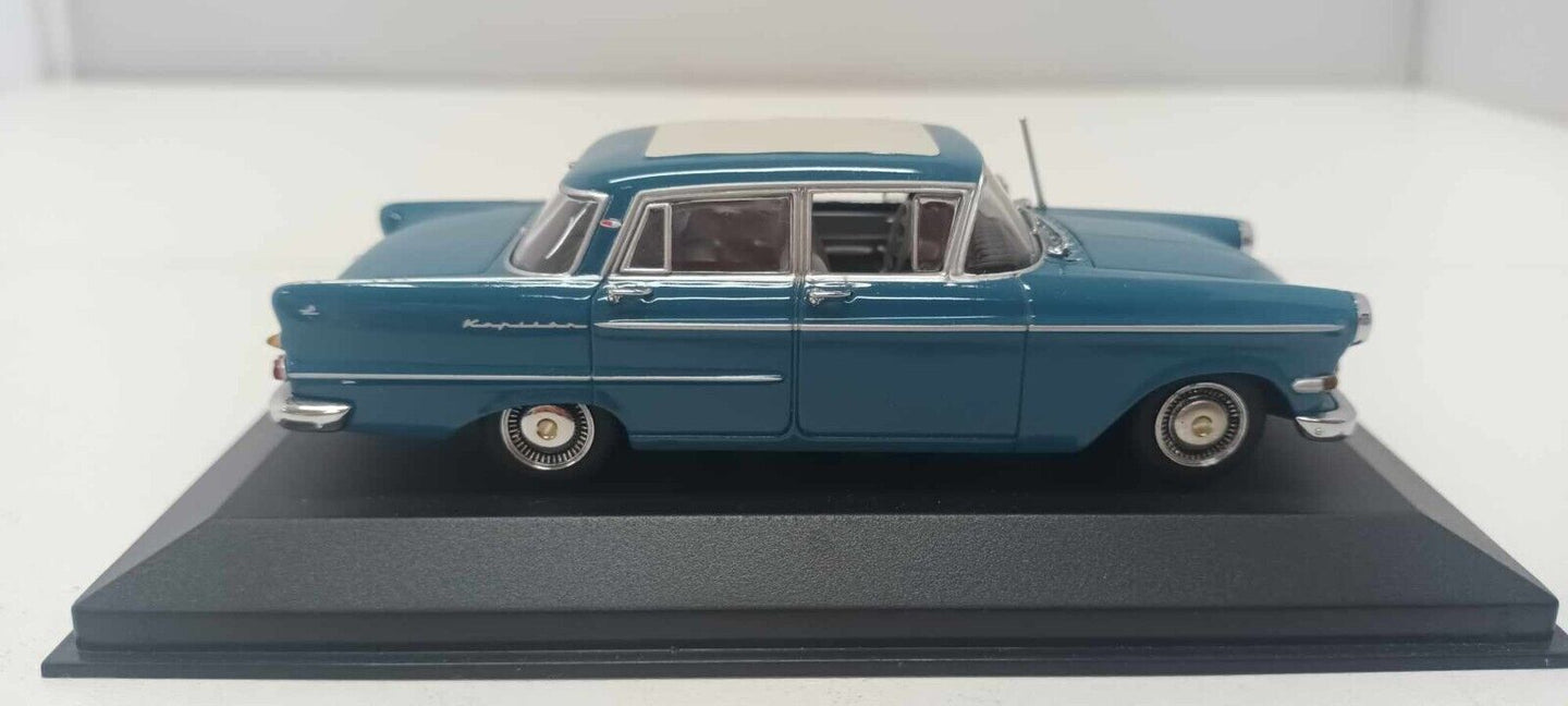 Opel Kapitan Bavariablau 1959 Blu Minichamps 1:43 Usato Limited Edition 3600 pcs