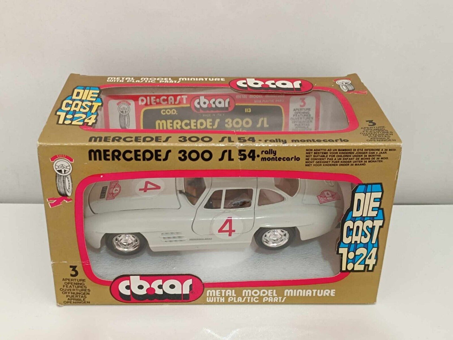 Mercedes 300 SL 54 Rally Montecarlo (1956) - CB.CAR 1:24 Vintage GM Shop 