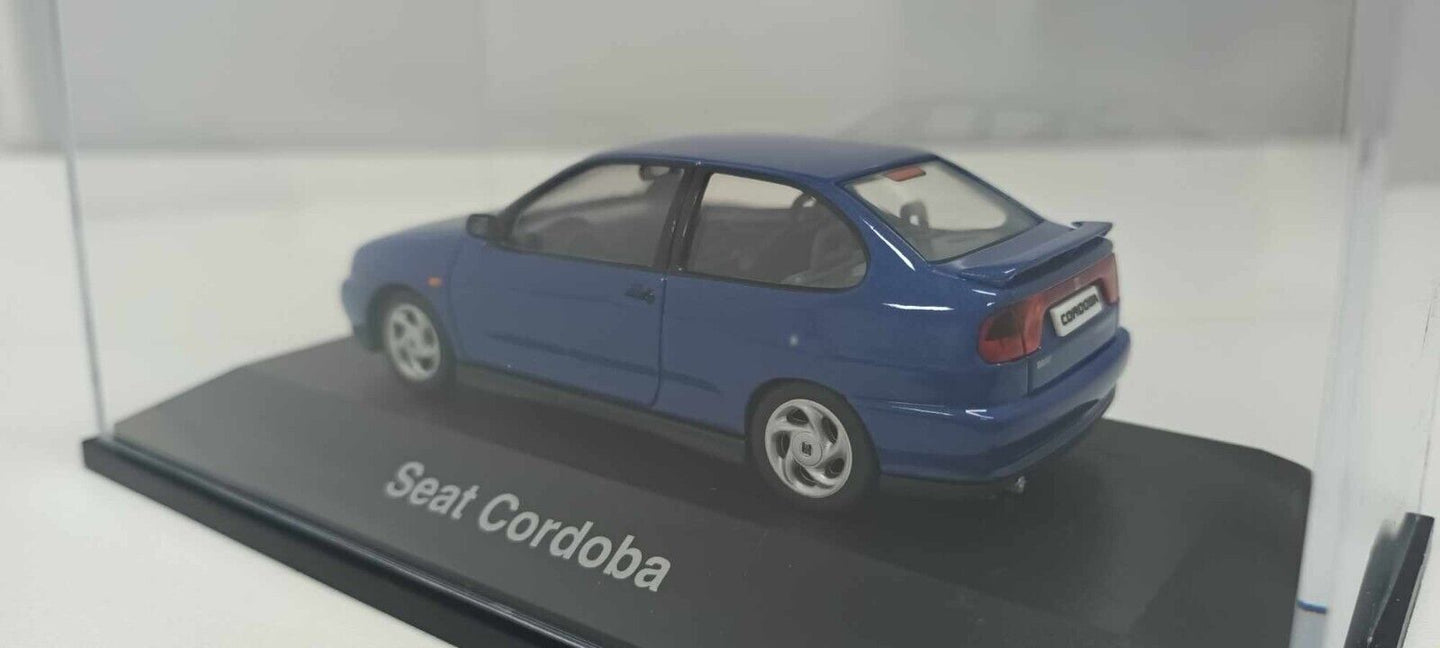 Seat Cordoba SX 1999 Herpa Seat Collection 1:43 Blu Metallizzato Usato + Teca