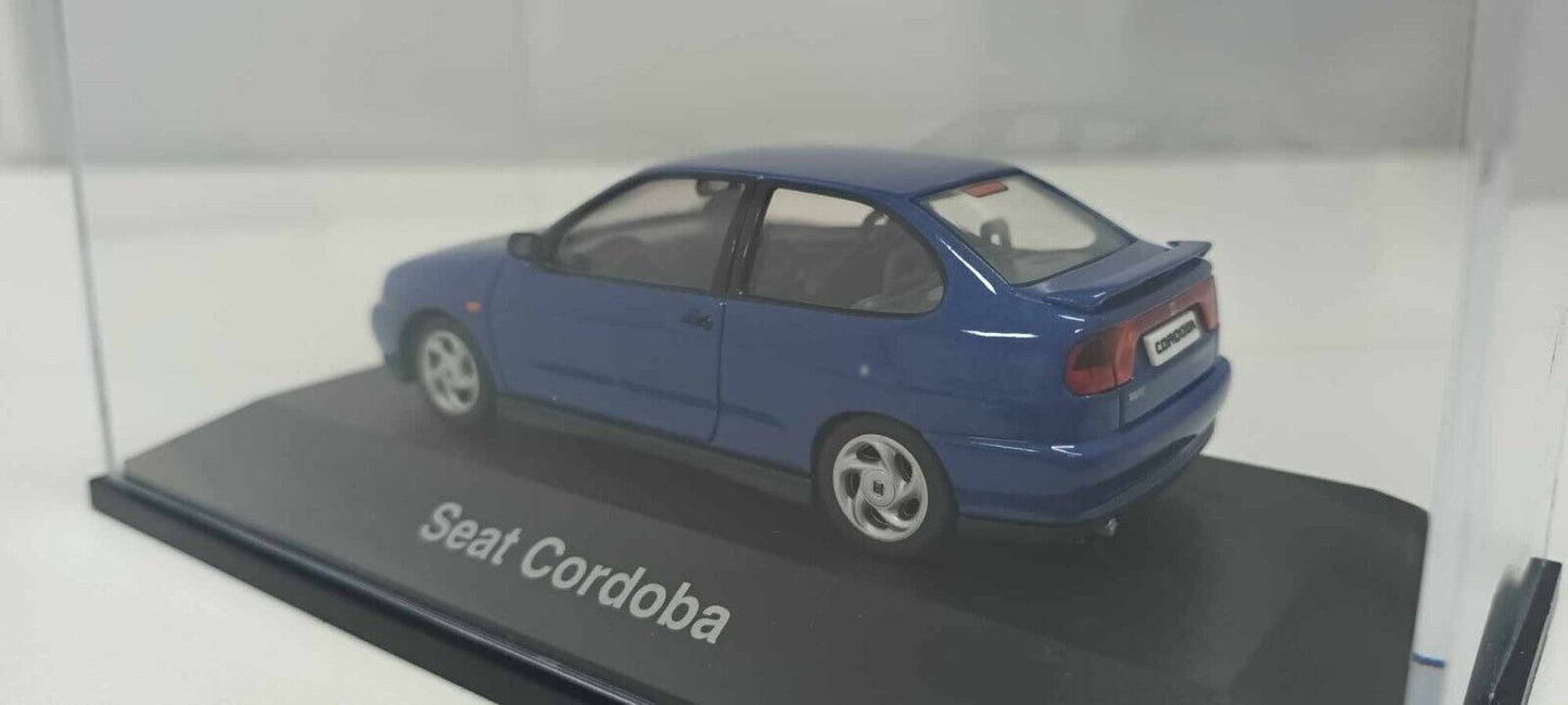Seat Cordoba SX 1999 Herpa Seat Collection 1:43 Blu Metallizzato Usato + Teca