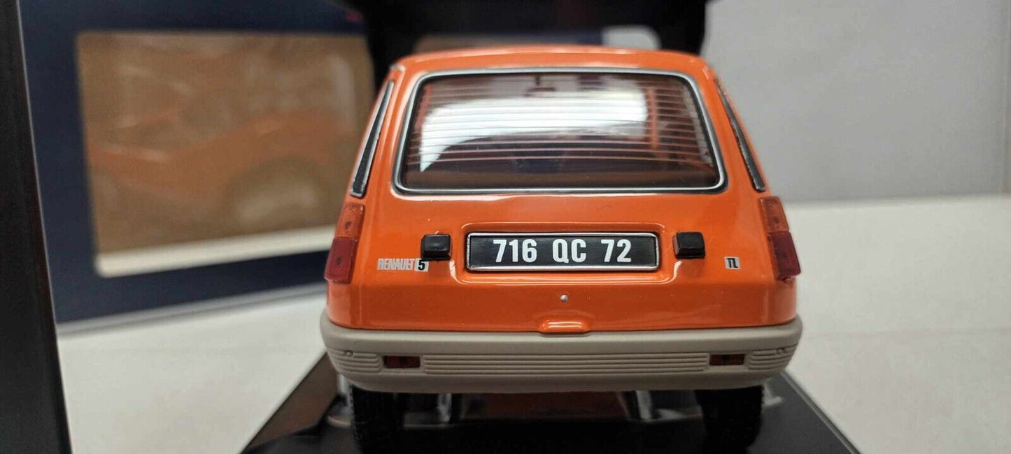 Renault 5 Orange Arancione 1972 Norev 1:18 Usato + Box 1/18