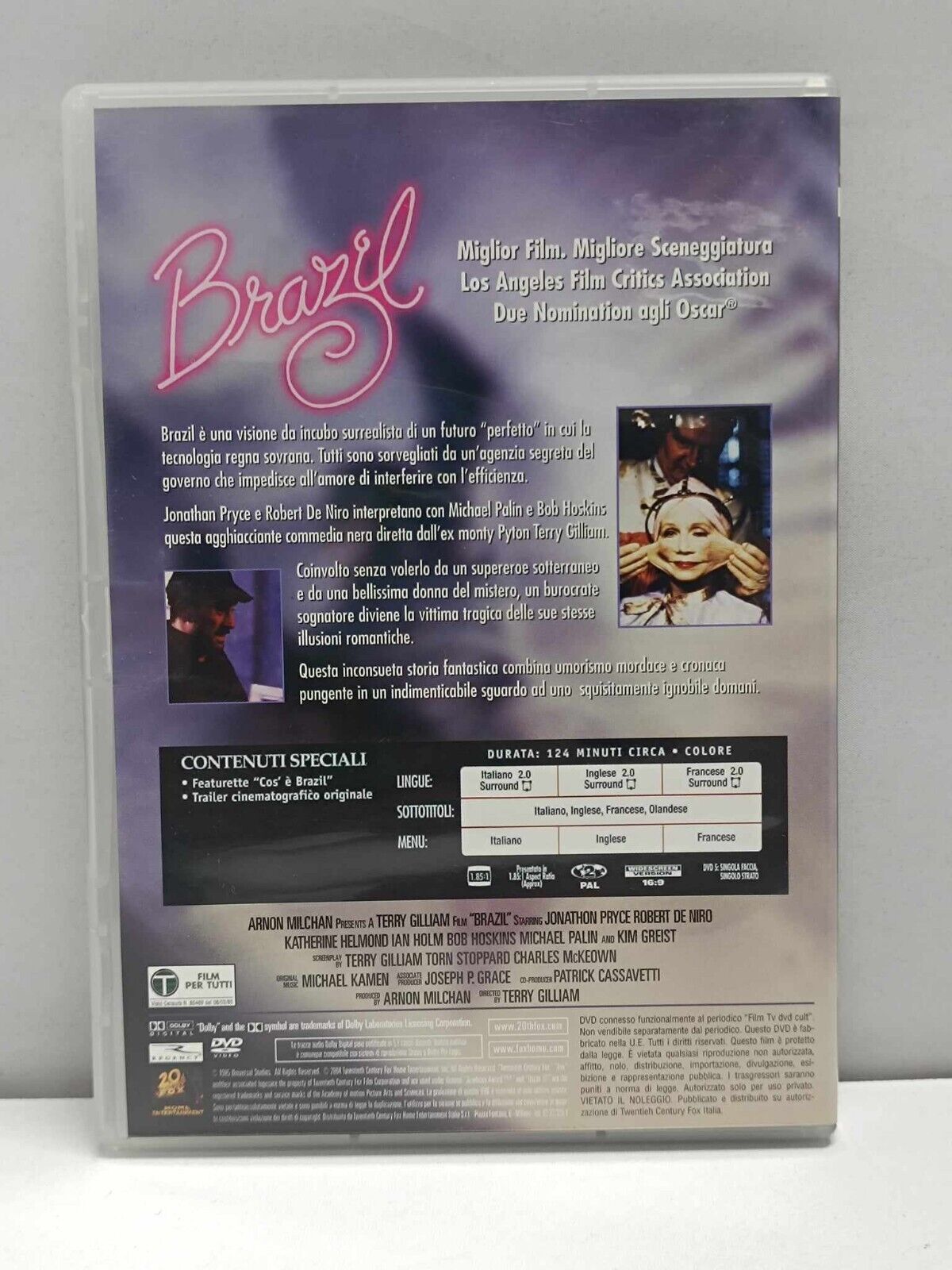 Brazil Film DVD Italiano Usato Ita Edicola DVD Cult Robert De Niro Bob Hoskins