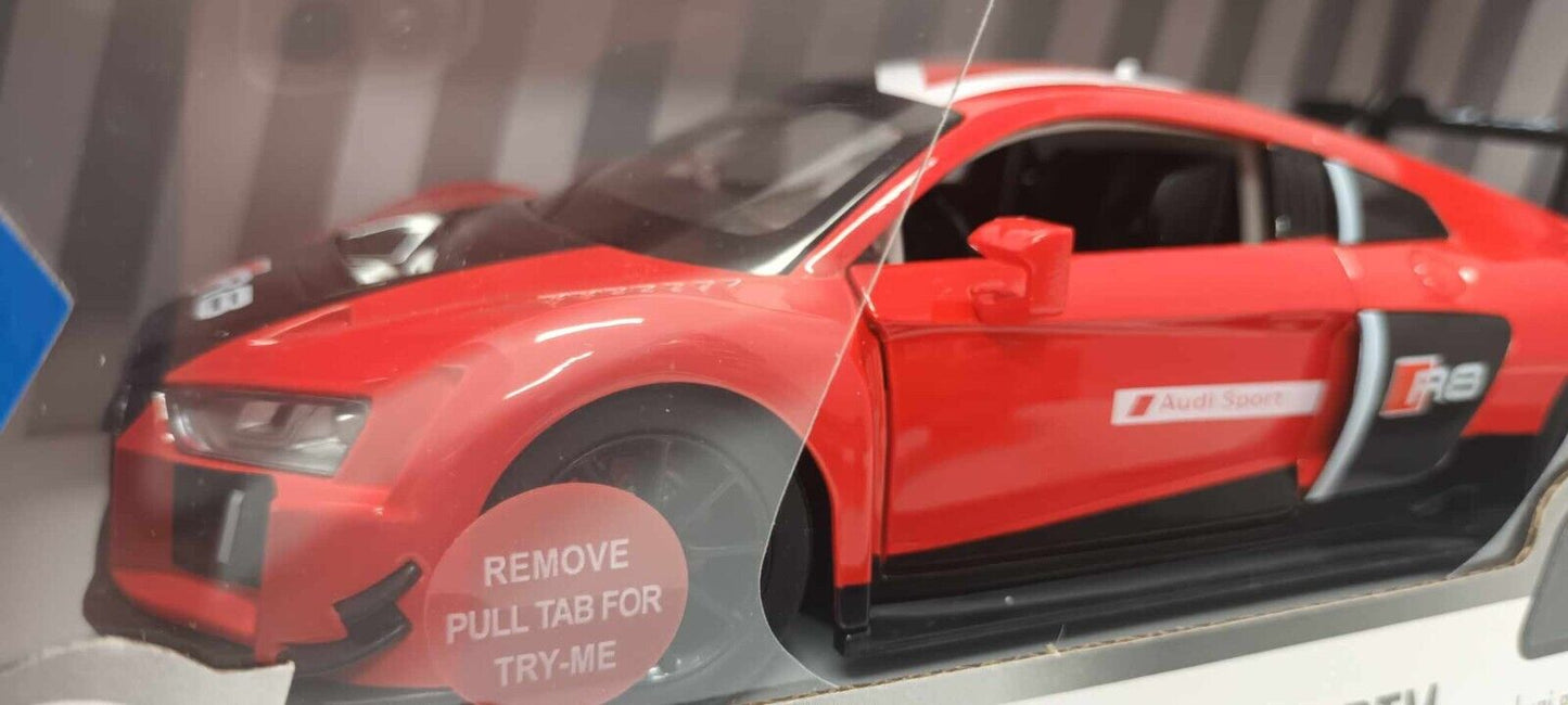 Audi R8 LMS Rosso Silver Wheel Auto Sportive DTM 1:24 Nuovo 1/24