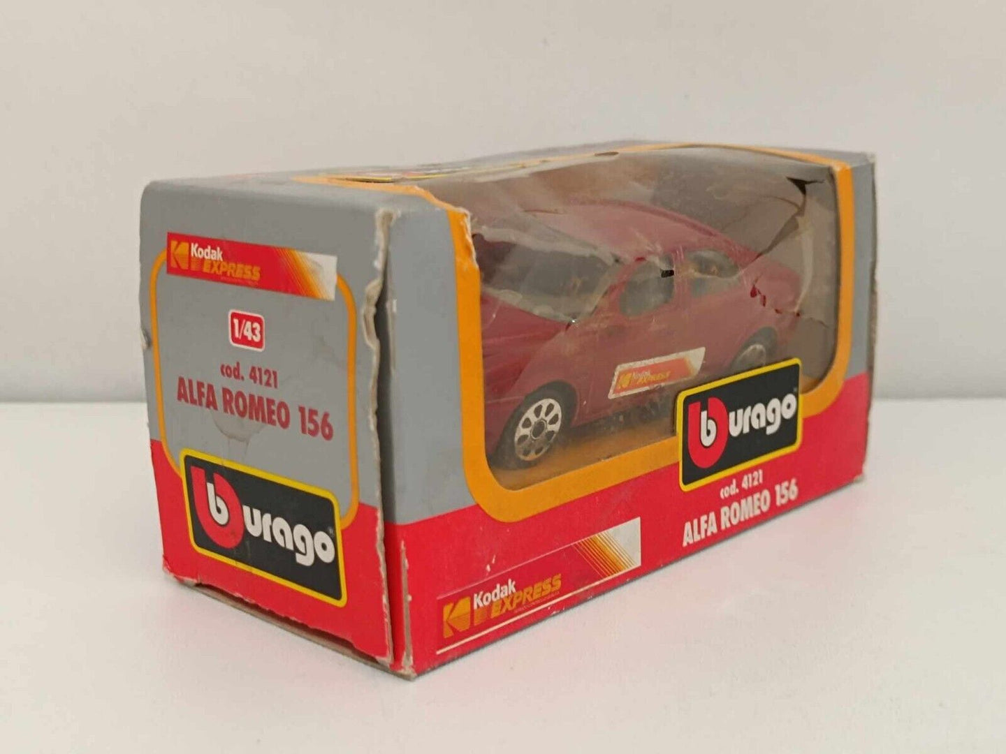 Alfa Romeo 156 Kodak - Burago 1:43 Made in Italy (Promozionale) GM Shop