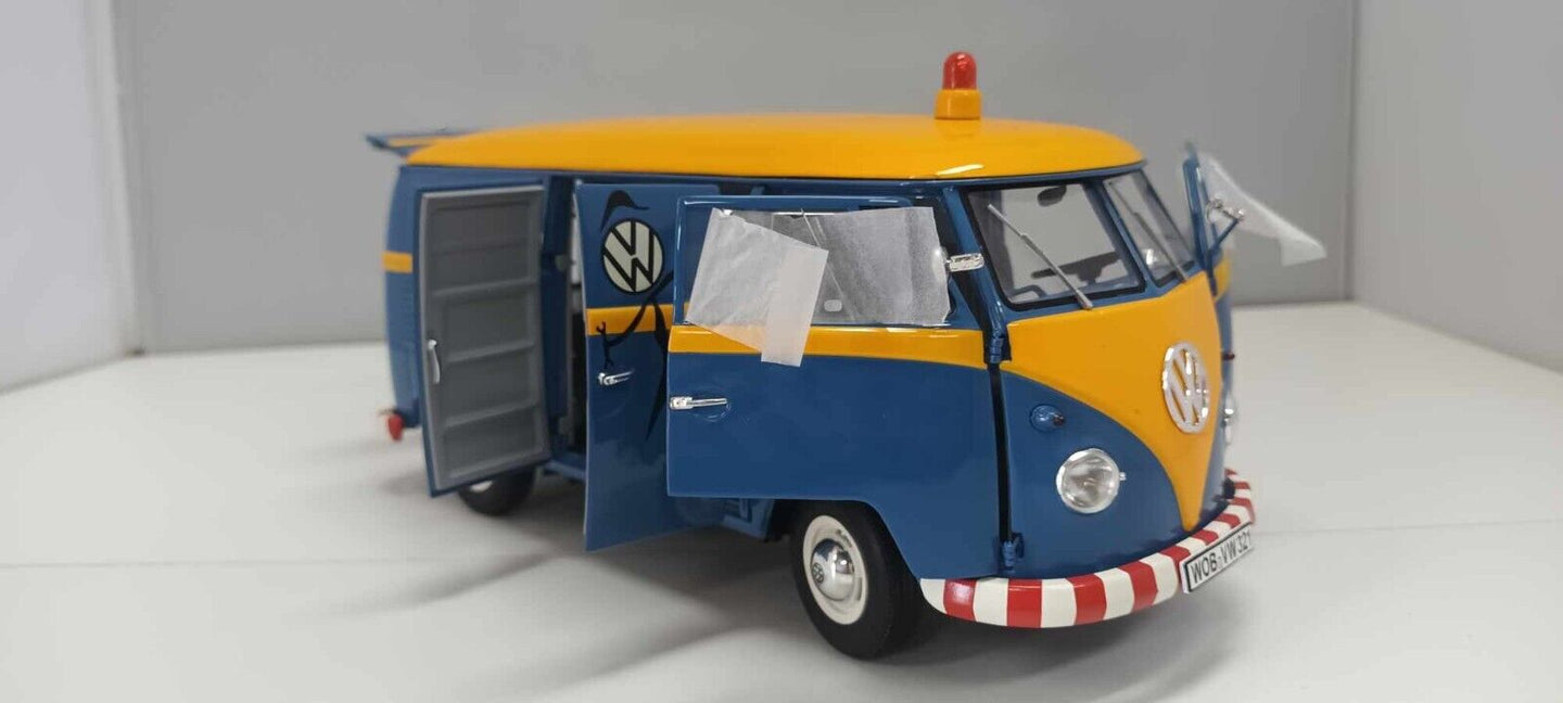 Volkswagen T1 b Kastenwagen VW-Kundendienst Servizio Clienti Schuco 1:18 Usato