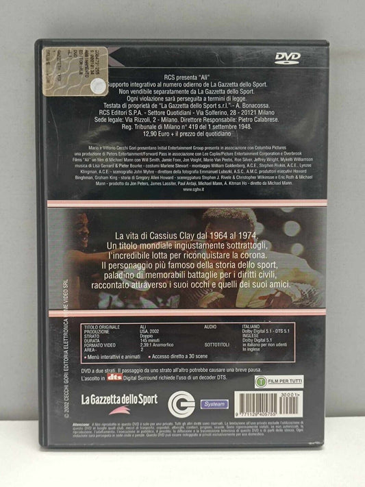 Alì Film DVD Italiano Usato Ita Will Smith Sport Movies La Gazzetta Dello Sport