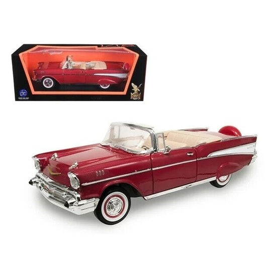 Chevrolet Bel air Convertible 1957 Road Signature 1/18 Rosso Red Nuovo GM Shop