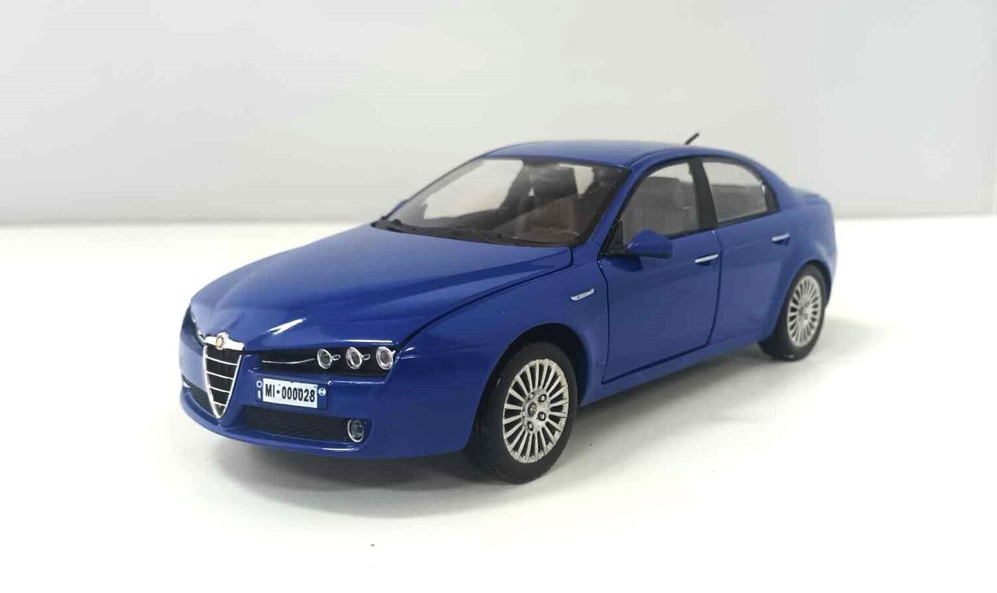 Alfa Romeo 159 Q4 3.2 JTS Motorama 1:24 Blu Usato Rara Very Rare GM Shop