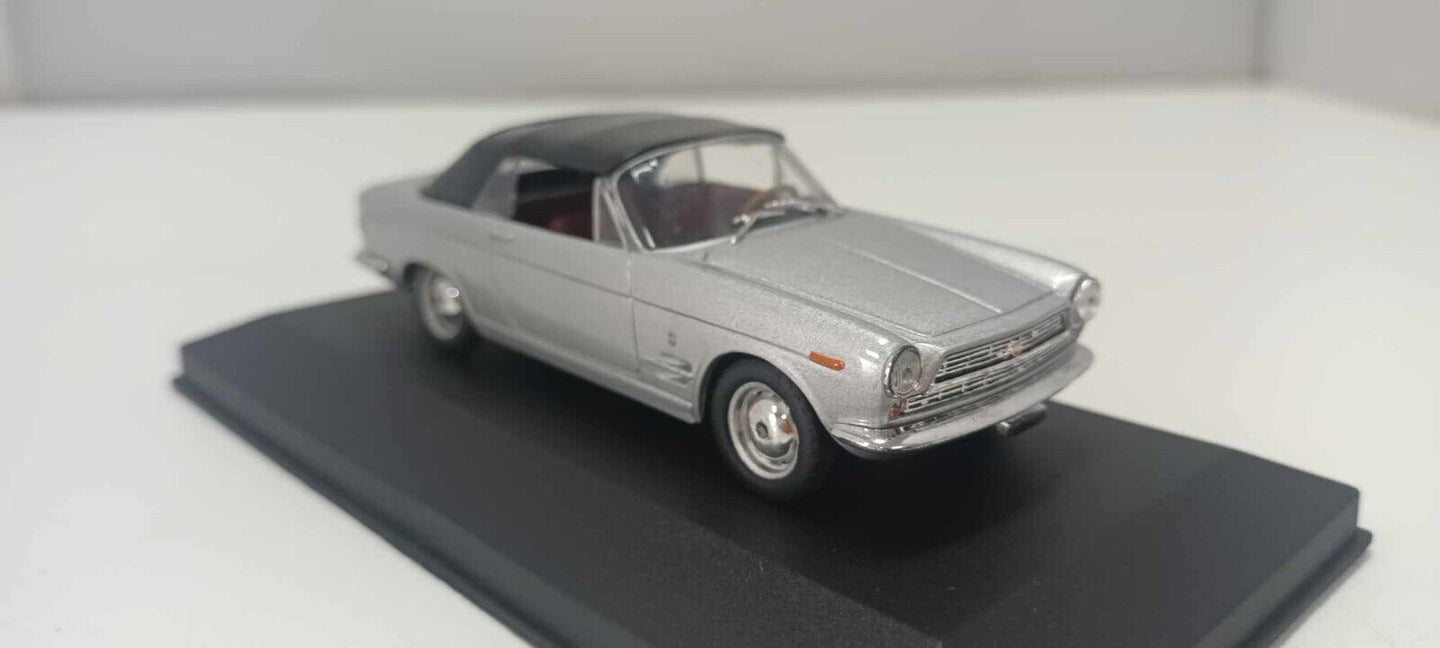 Fiat 2300 S Cabriolet Starline Models 1:43 Silver Usato + Teca + Basetta