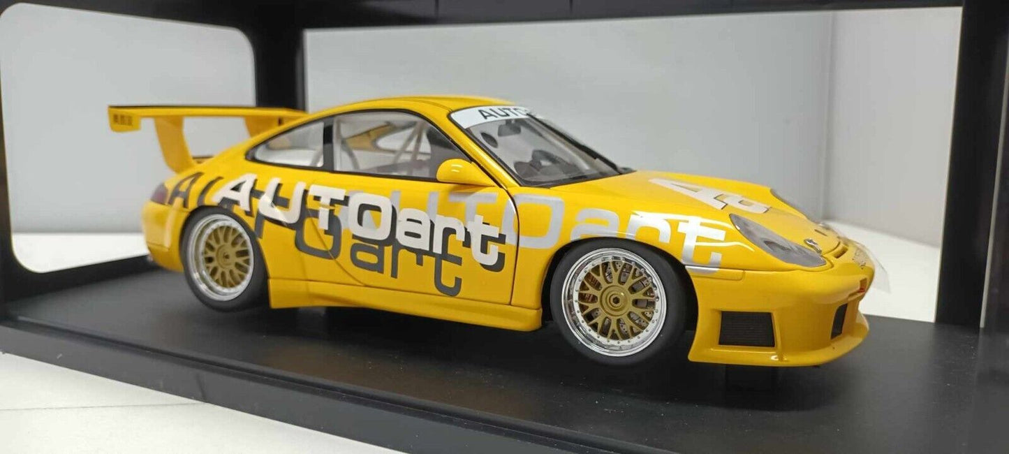 Porsche 911 996 GT3R Cup Giallo Yellow Autoart 1:18 Usato + Box Limited Edition