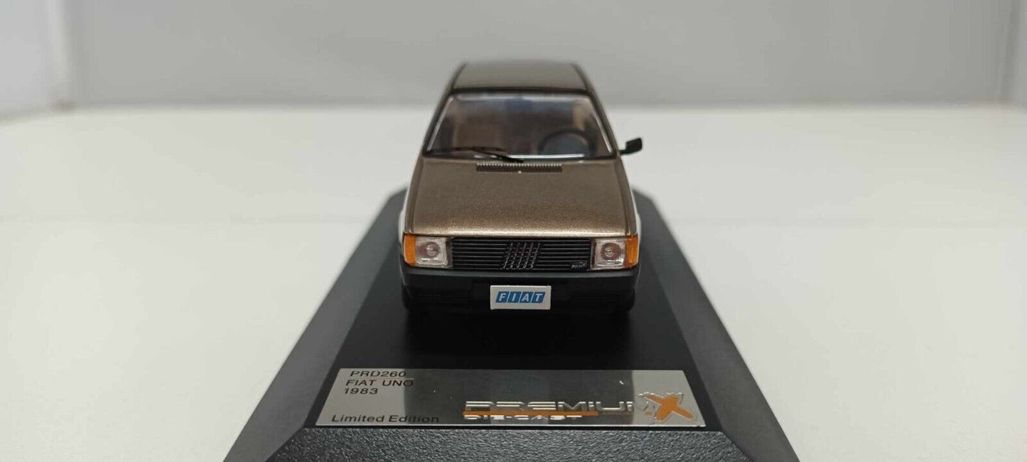Fiat Uno 1983 Premium X Limited Edition 1:43 Champagne Usato + Teca
