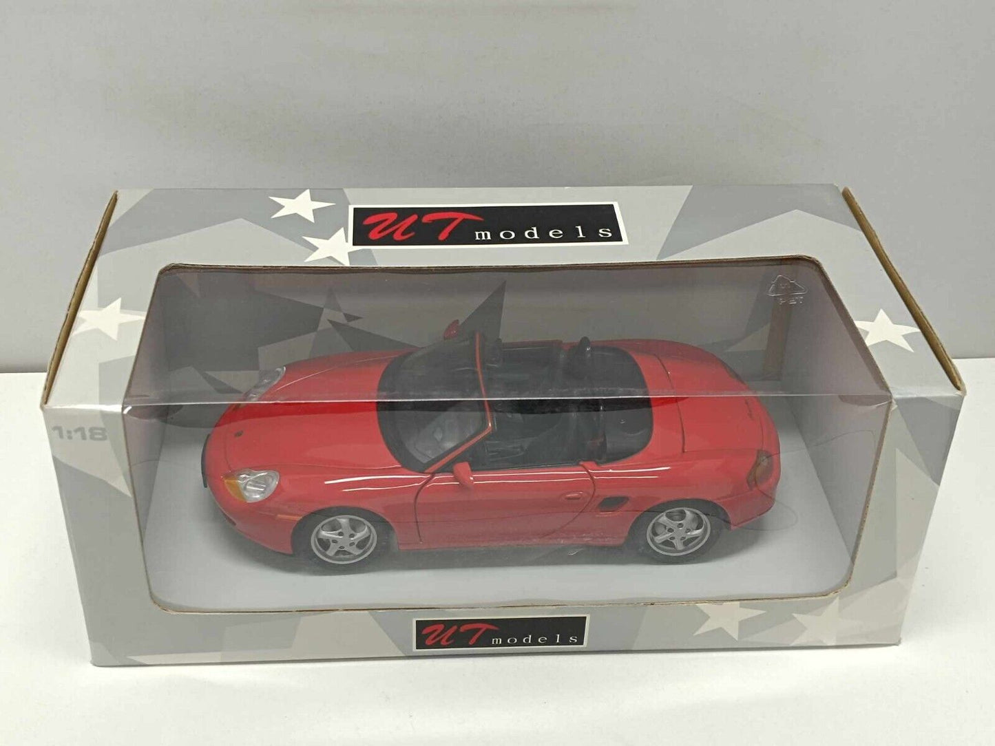 Porsche Boxster Cabriolet 1996 Red Rosso UT Models 1:18 Usato + Box