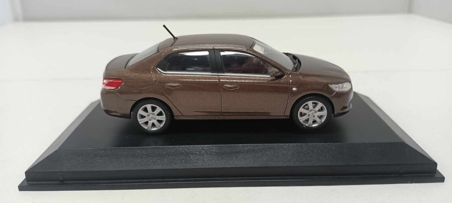 Peugeot 301 4 p 2012 Brown - Norev 1:43 Usato + Teca + Box
