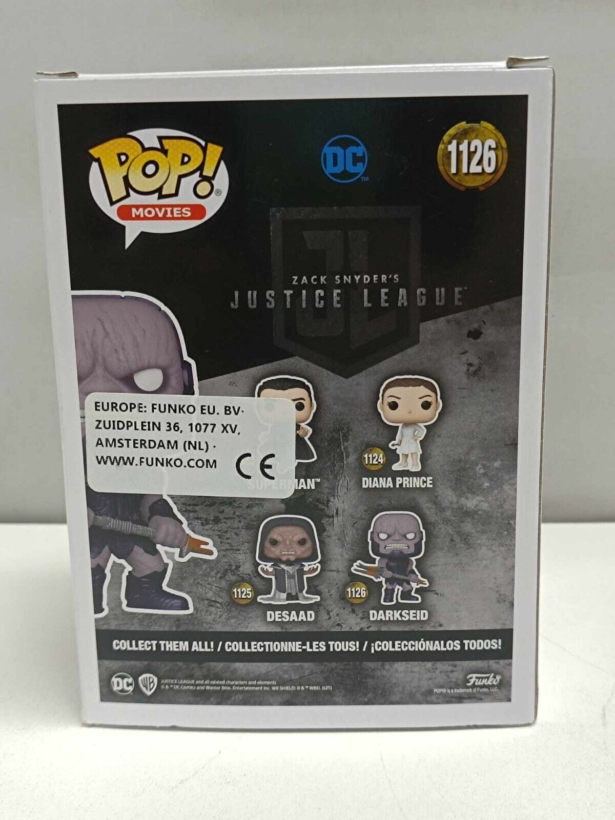 Funko Pop Darkseid Justice League DC #1126 Nuovo