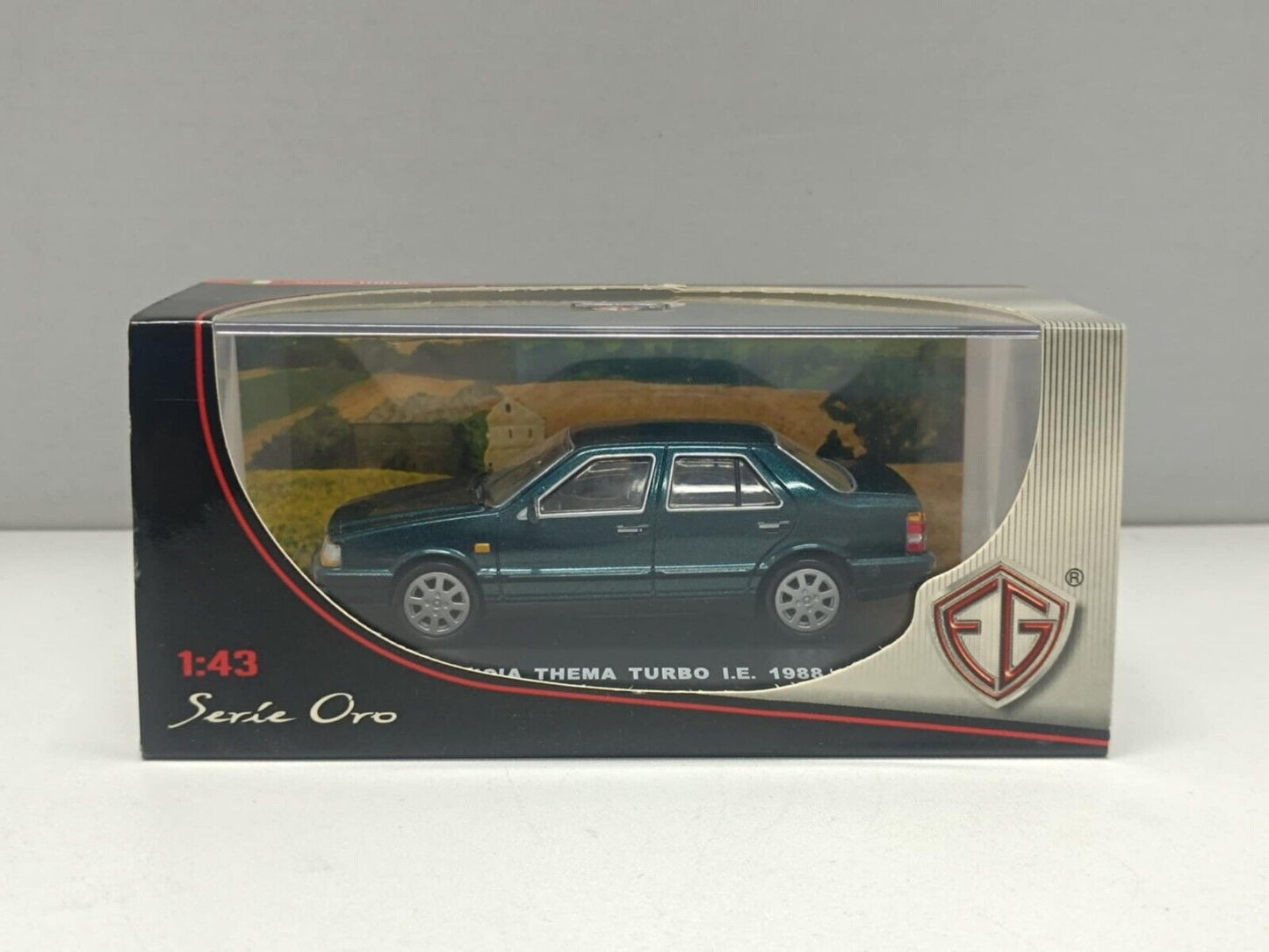 Lancia Thema Turbo i.e. 1988 Verde Met Edison Serie Oro 1:43  Usato + Box