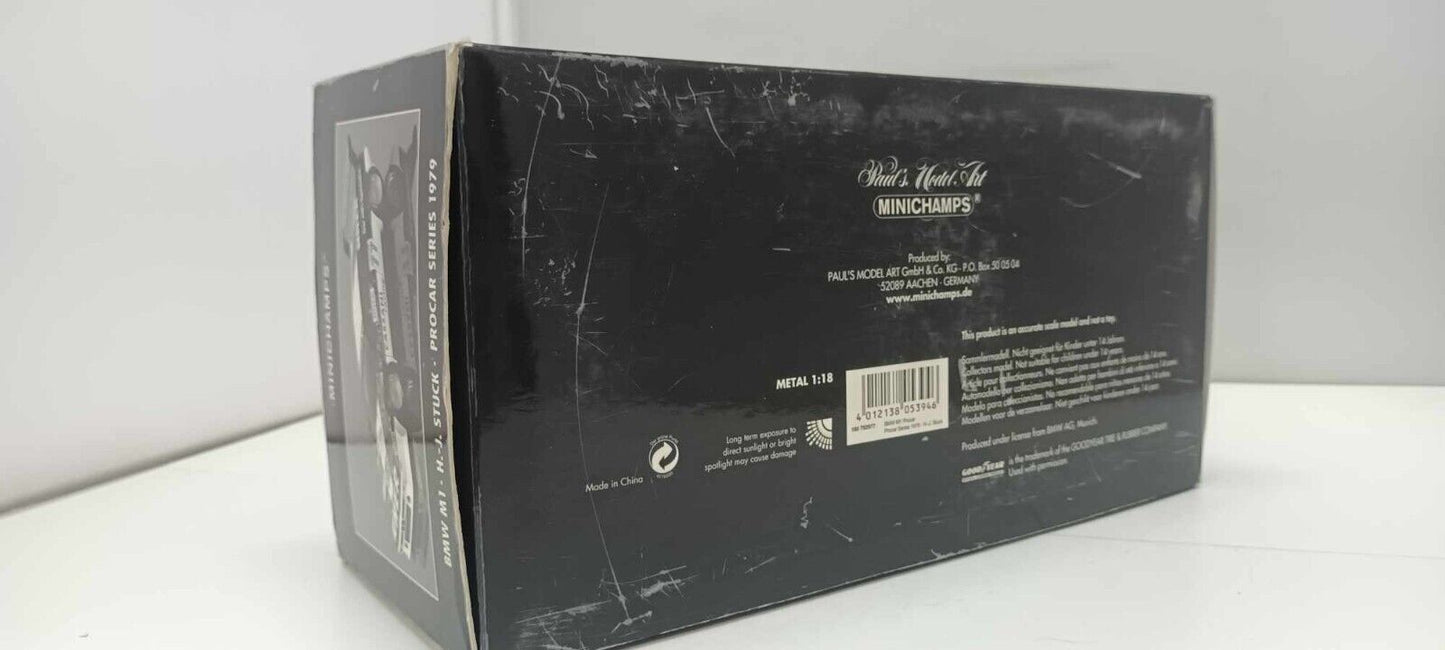 BMW M1 H. - J. Stuck Procar Series Cassani 1979 Minichamps 1:18 Usato + Box 1/18