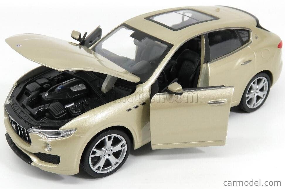 Maserati Levante 2016 Gold Metallizzato Burago Bburago 1:24 Nuovo