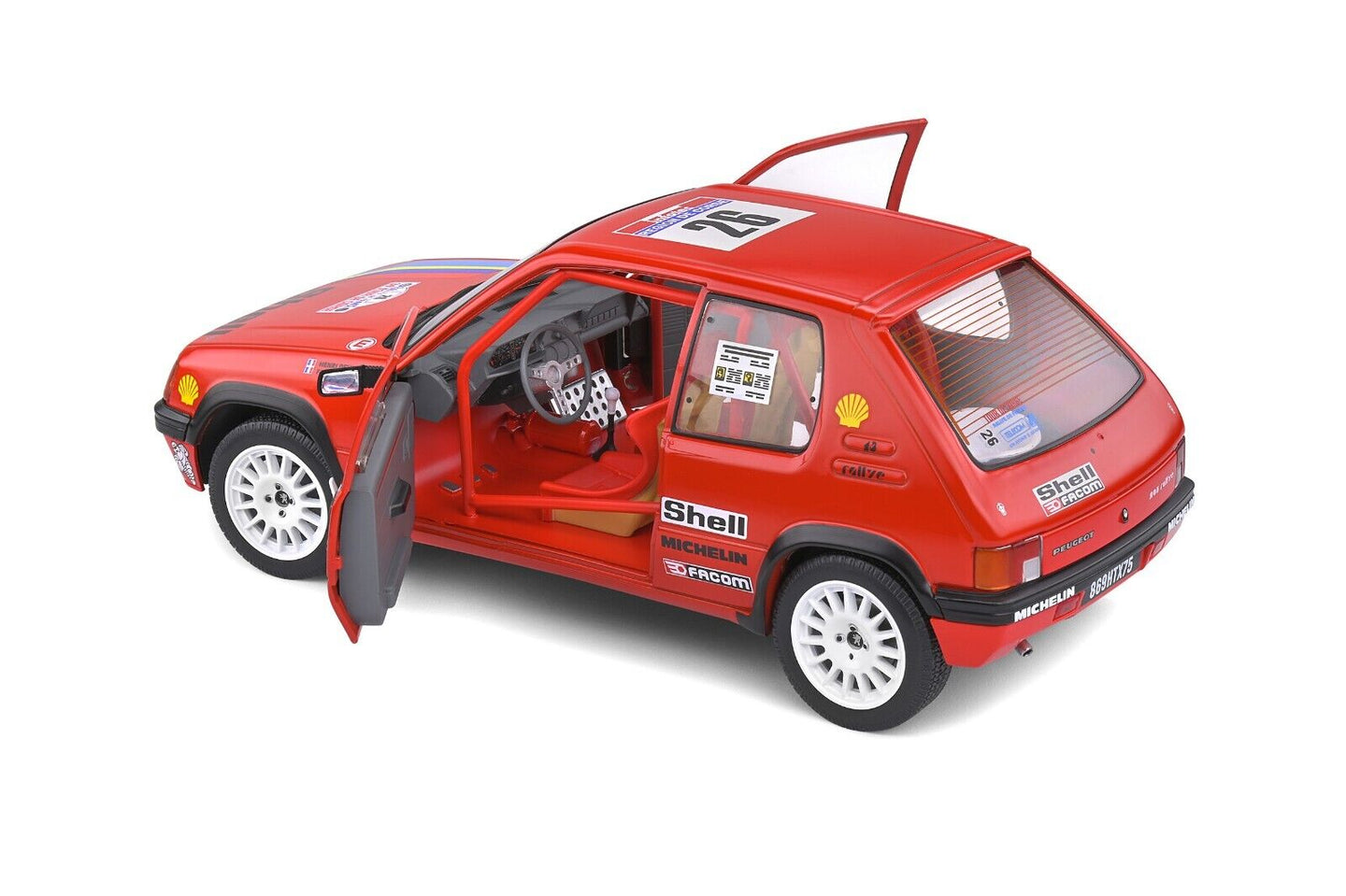 Peugeot 205 Rallye T.d. Tour De Corse 1990 #26 Rosso Solido 1:18 Nuovo 1/18