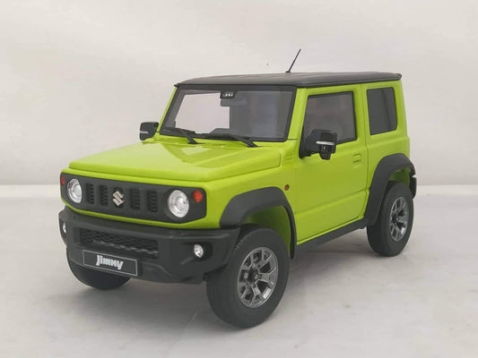 Suzuki Jimny Ultimo Tipo 2018 Verde LCD 1:18 Modellino Auto Fuoristrada Gm Shop