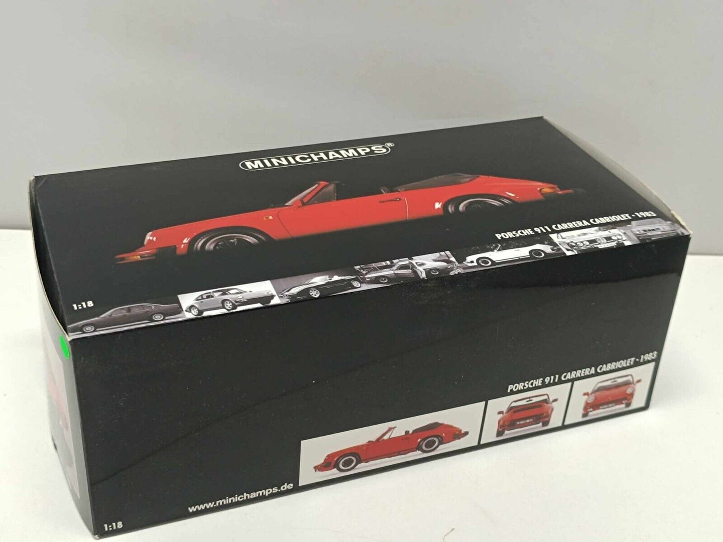 Porsche 911 Carrera Cabriolet 1983 Red Rosso - Minichamps 1:18 Rare