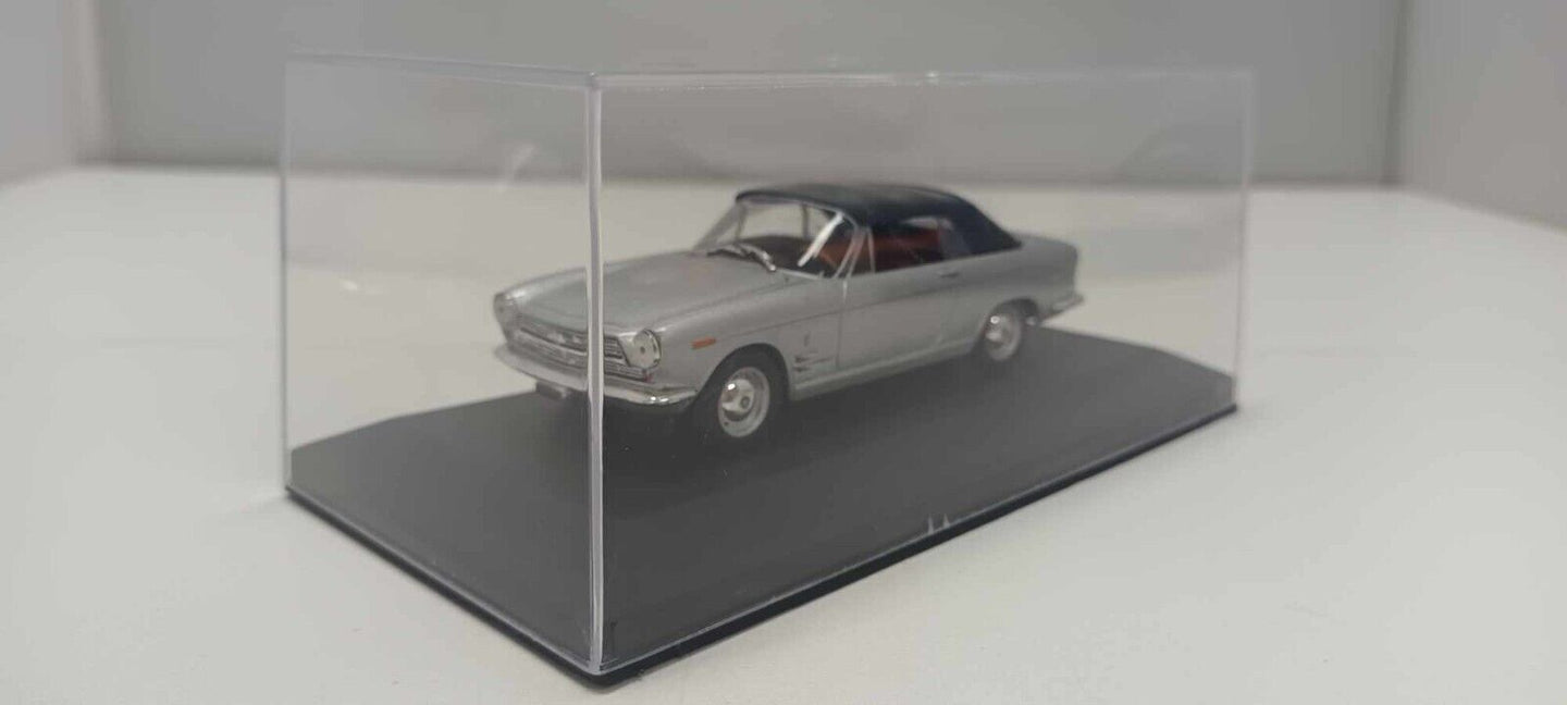 Fiat 2300 S Cabriolet Starline Models 1:43 Silver Usato + Teca + Basetta