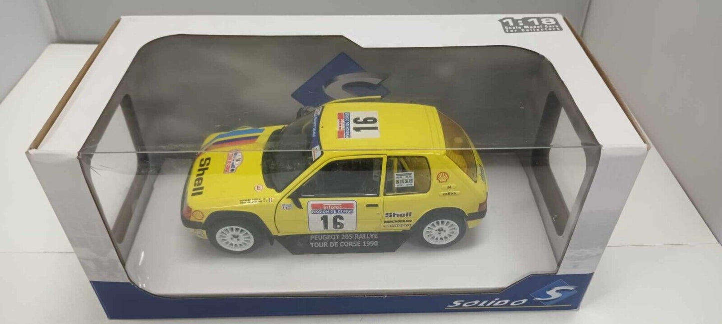Peugeot 205 Rallye Tour De Corse 1990 #16 Solido 1:18 Usato + Box 1/18