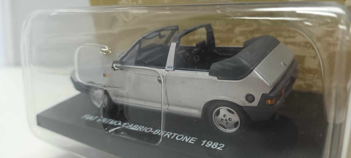 Fiat Ritmo Cabrio Bertone 1982 Silver Edicola Deagostini 1:43 Usato + Blister
