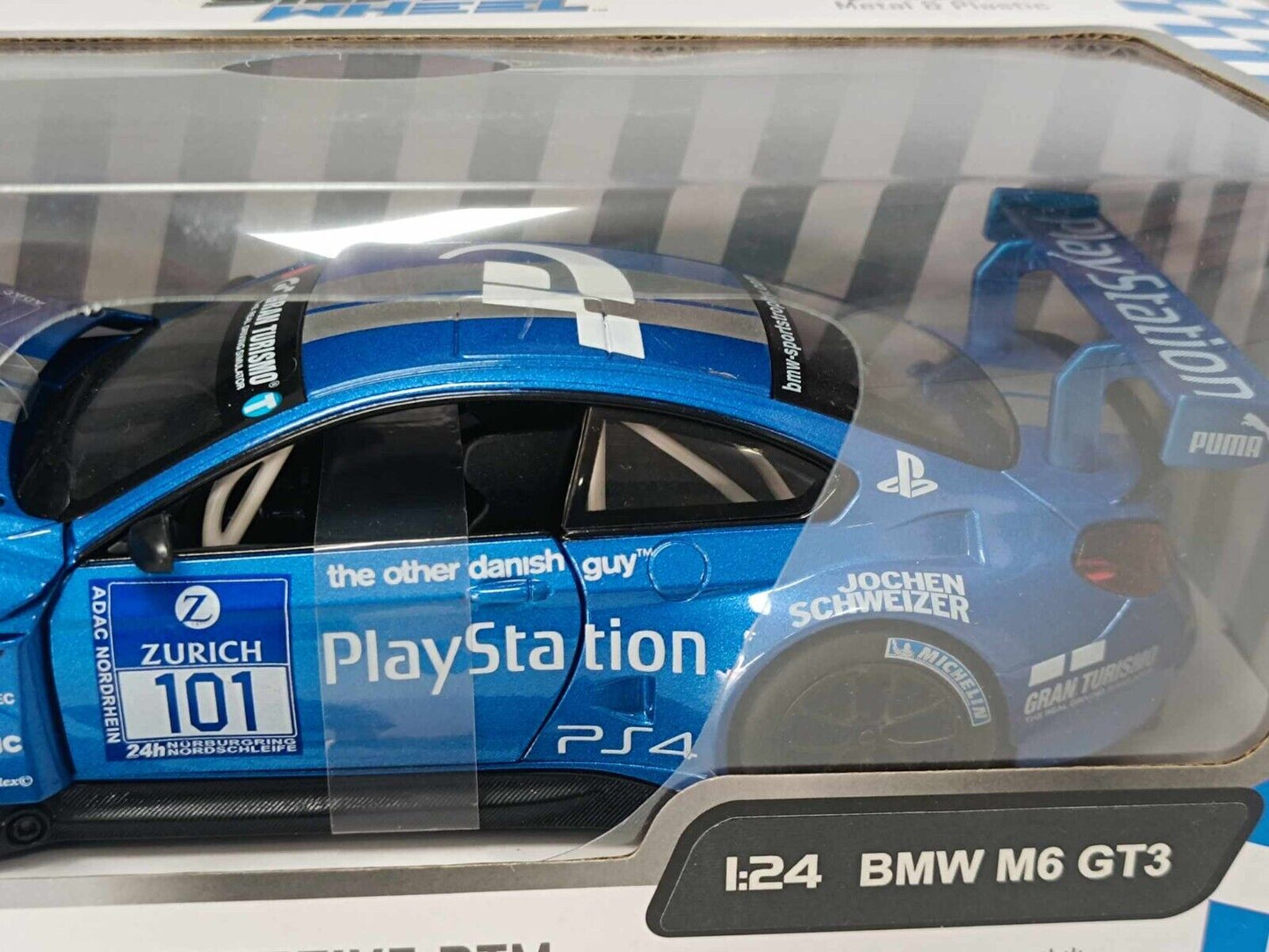 BMW M6 GT3 DTM #101 - Silver Wheel 1:24 Nuovo Very Rare Rara