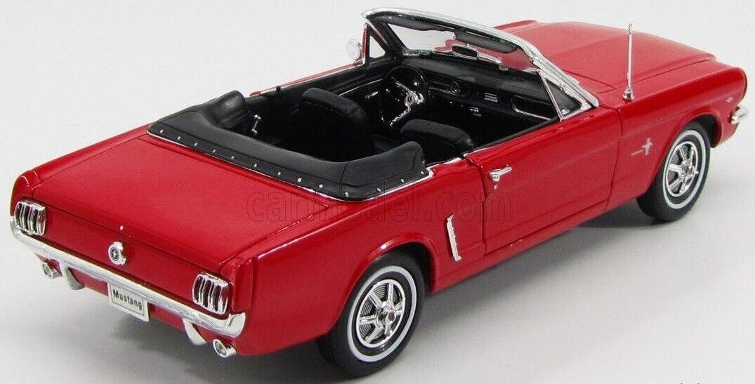 Ford USA Mustang Cabriolet 1/2 - 1964 Red Rosso - Welly 1:18 Nuovo 1/18
