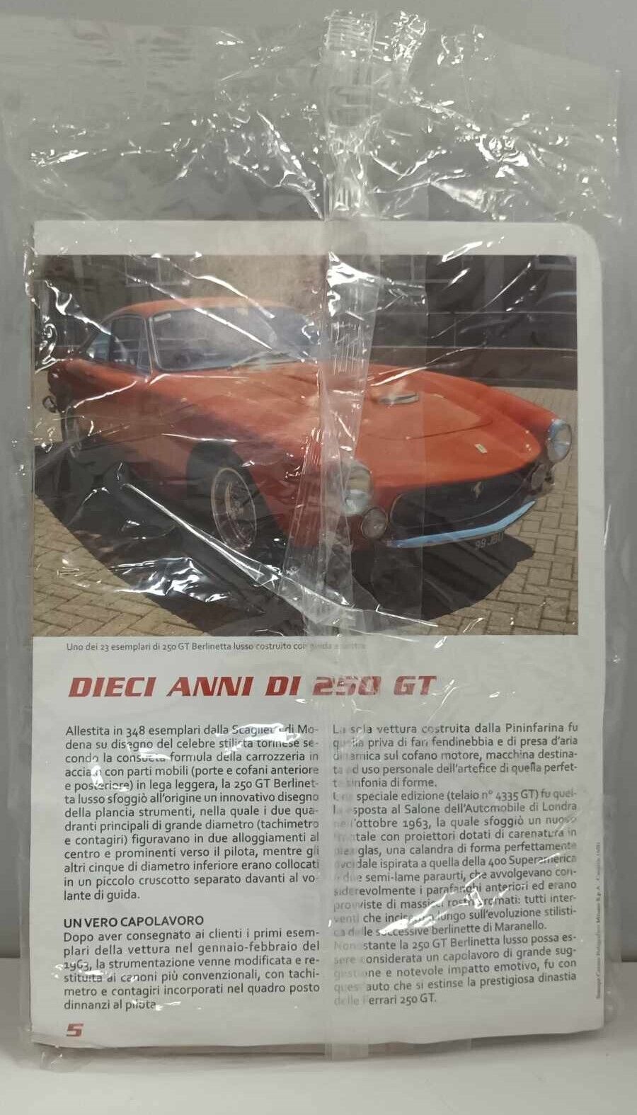 Ferrari 250 GT Berlinetta Lusso 1:43 Edicola Ferrari GT Collection + Fascicolo