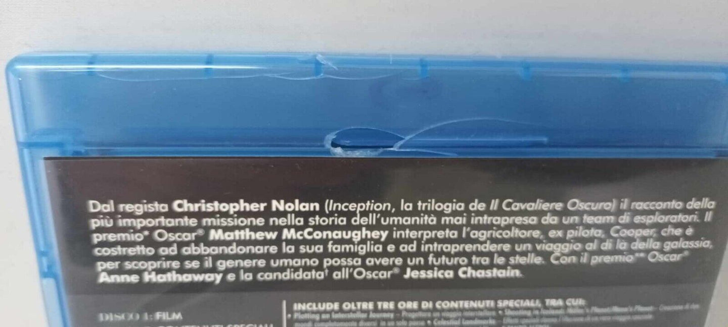 Interstellar Blu Ray Versione 2 Dischi Ita Italiano Christopher Nolan Usato