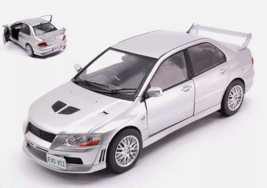 Mitsubishi Lancer Evolution VII RHD Silver 2001 Whitebox 1:24 Nuovo 1/24