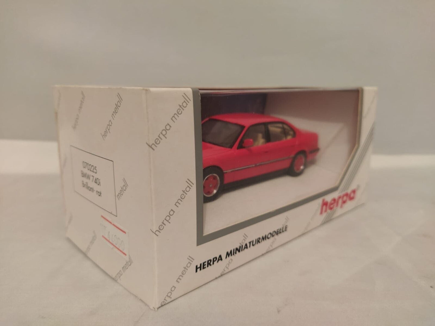 BMW 740i Alpina Brillant-Rot - Herpa 1:43 Very Rare - GM SHOP